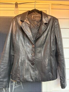 Black Leather Coat